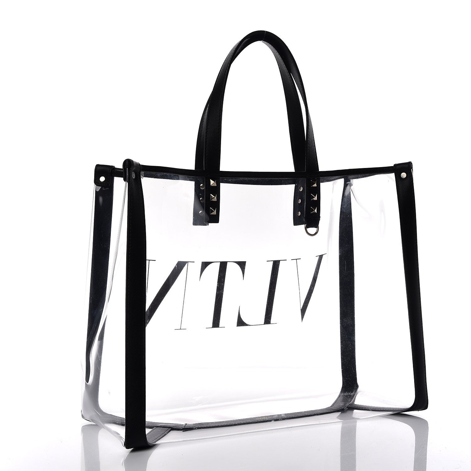 Valentino Garavani Plexy VLTN Small Shopping Bag Transparent 3 of 11