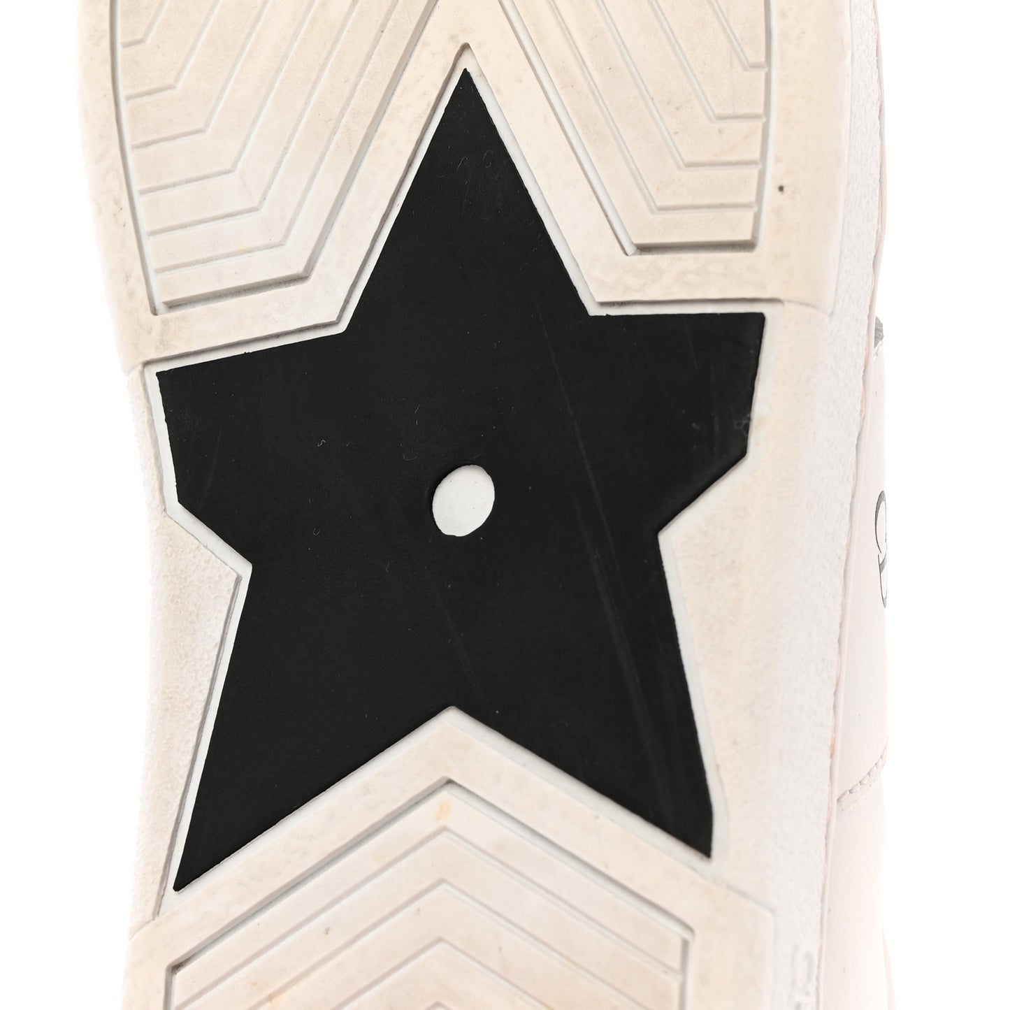 Calfskin Suede Dior Star Low Top Sneakers 36.5 White Black