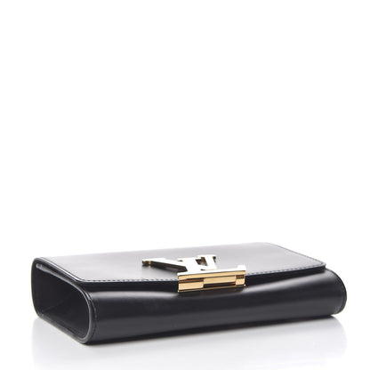 Louis Vuitton Calfskin Chain Louise MM Black 4 of 13