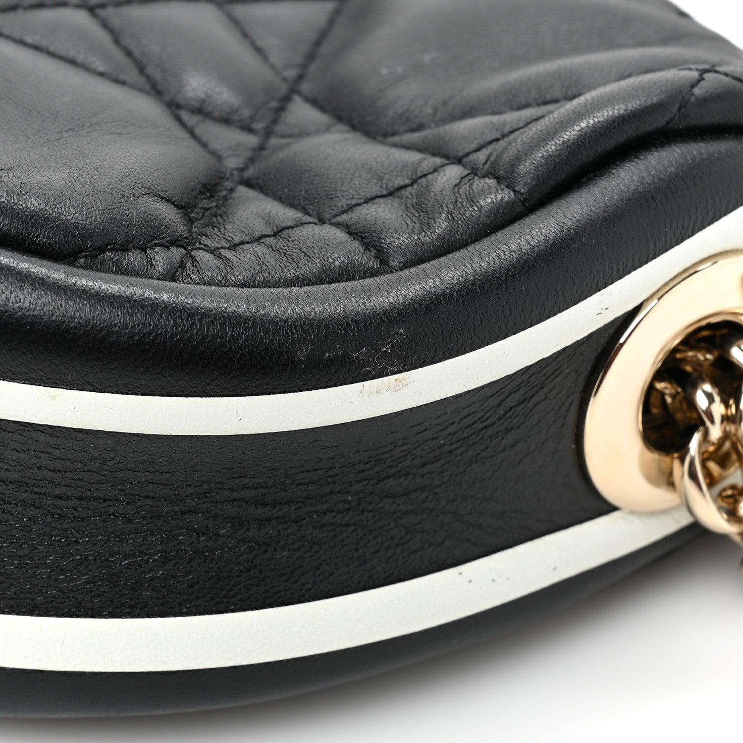 Christian Dior Lambskin Cannage Small Dior Vibe Hobo Bag Black 9 of 10