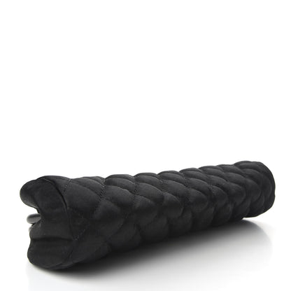 Chanel Satin Quilted Timeless Clutch Black 4 of 8