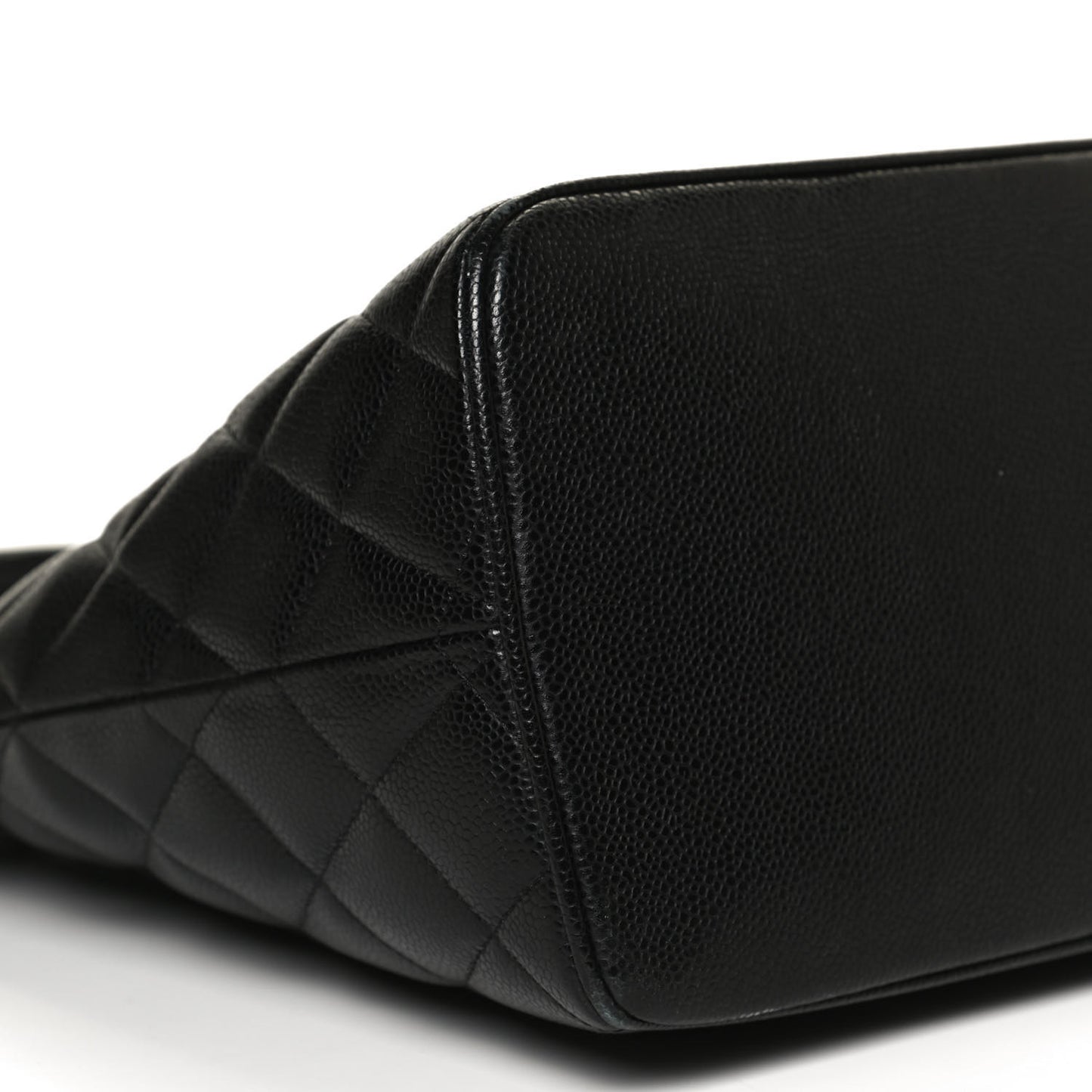 Caviar Quilted Medallion Tote Black