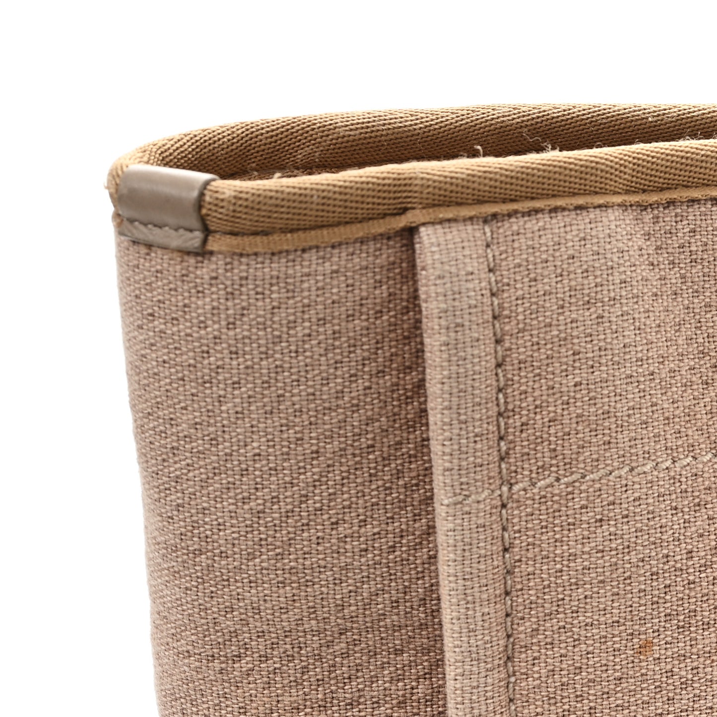 Mixed Fibers Small Deauville Tote Beige