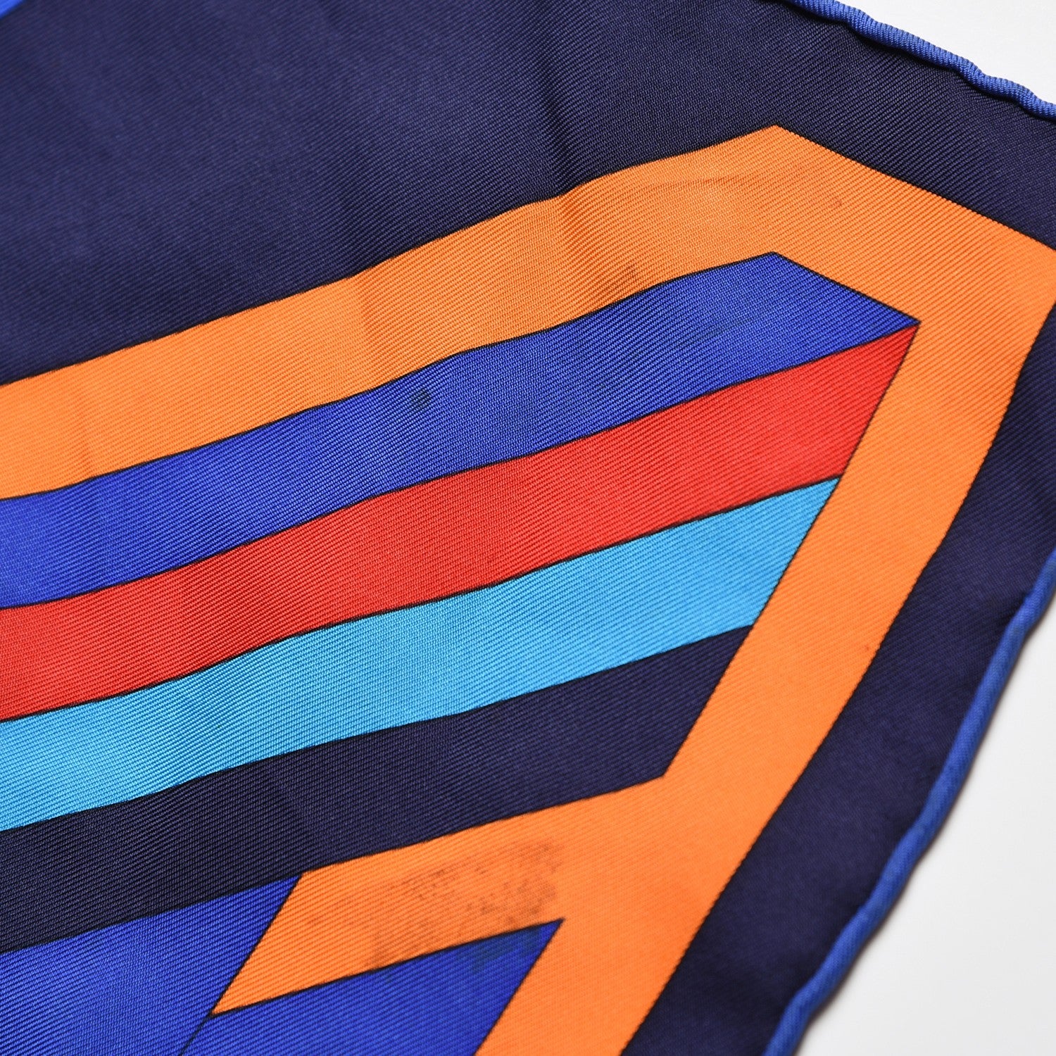 Hermes Silk Les Jeux d'Scarf 90 Caban Bleu Klein Rouge 11 of 14