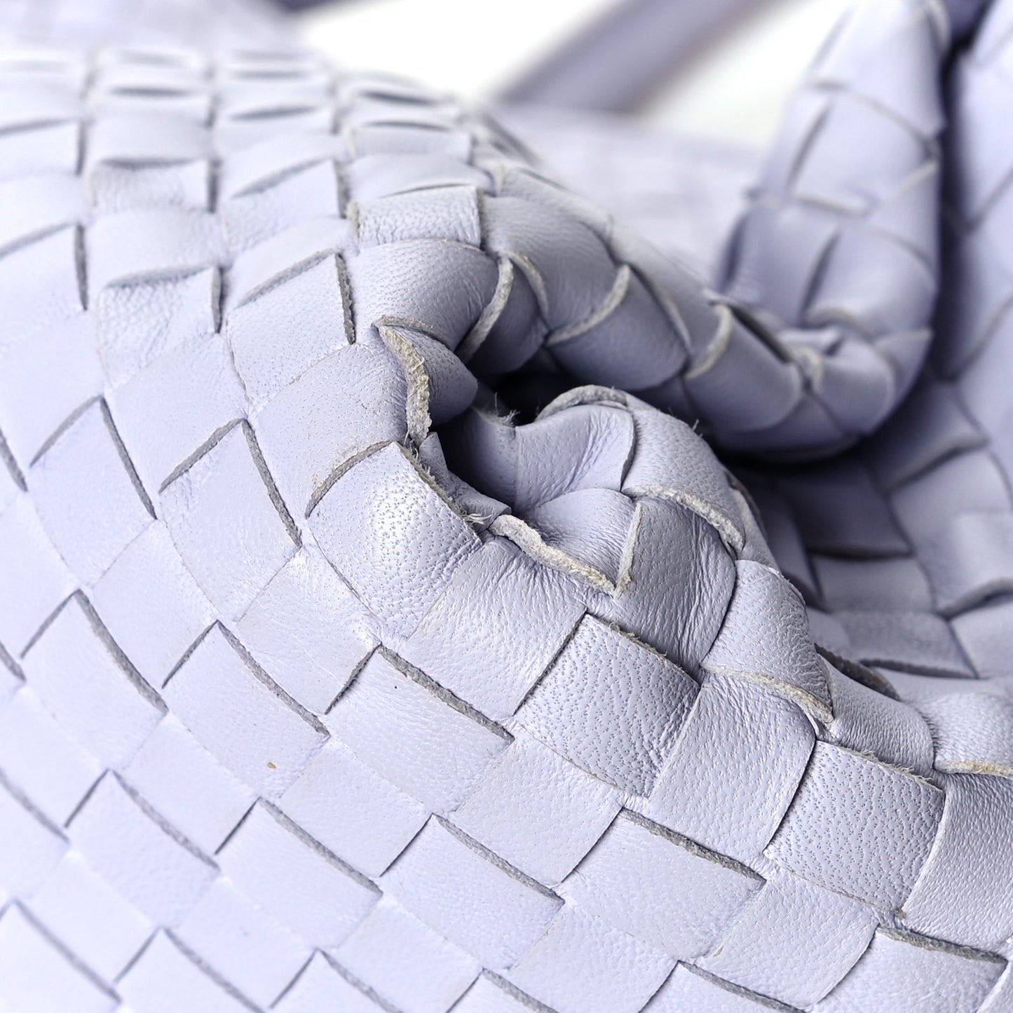 Nappa Intrecciato Parachute Bag Oyster Lilac