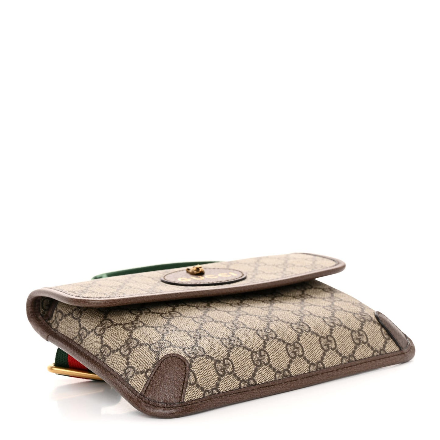 GG Supreme Monogram Neo Vintage Web Belt Bag Brown