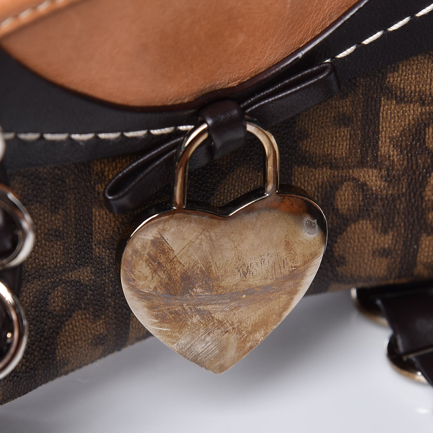 Christian Dior Monogram Romantique Trotter Flap Bag Brown 12 of 12