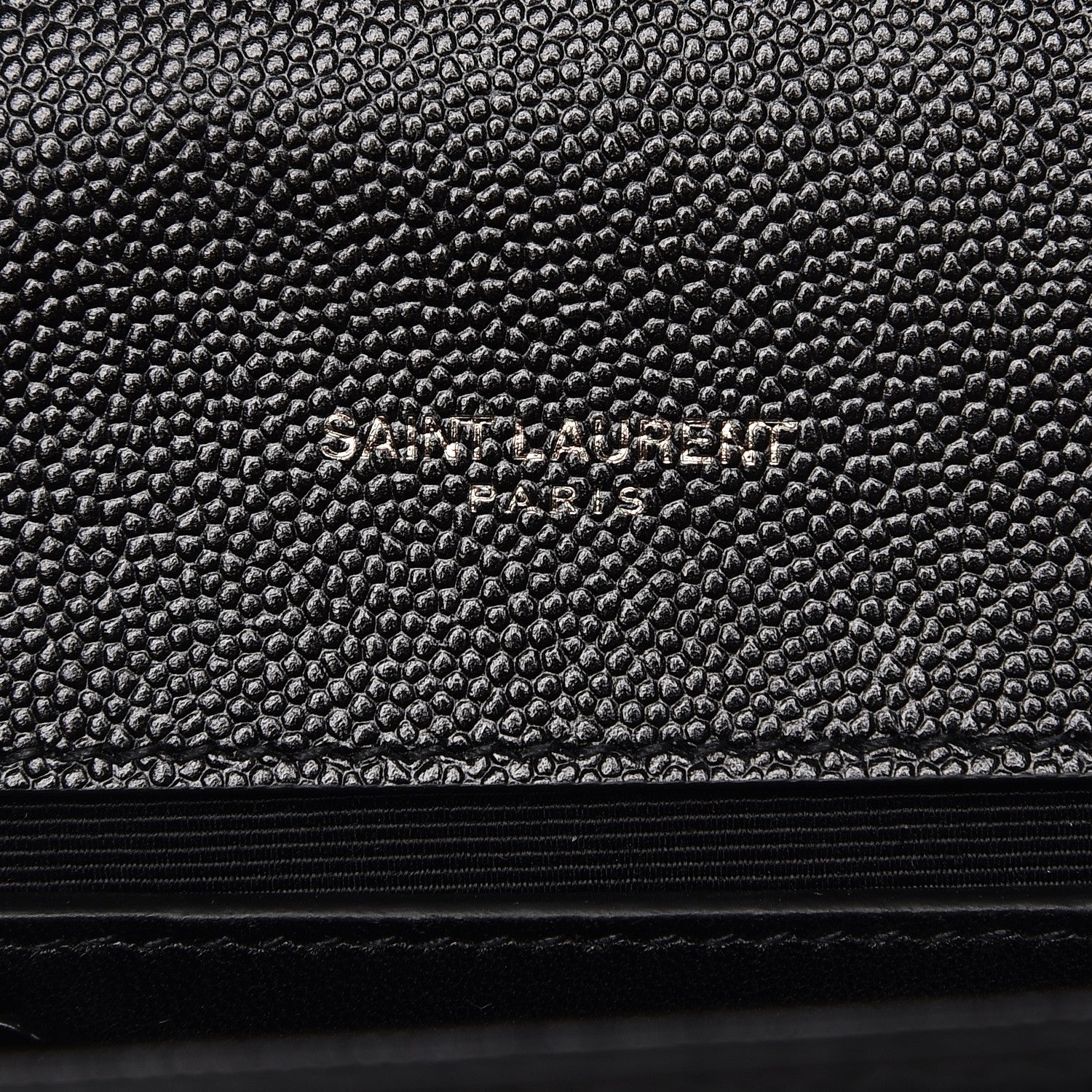 Saint Laurent Grain De Poudre Small Monogram Kate Satchel Black 6 of 7