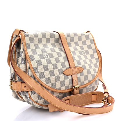Louis Vuitton Damier Azur Saumur MM 3 of 17