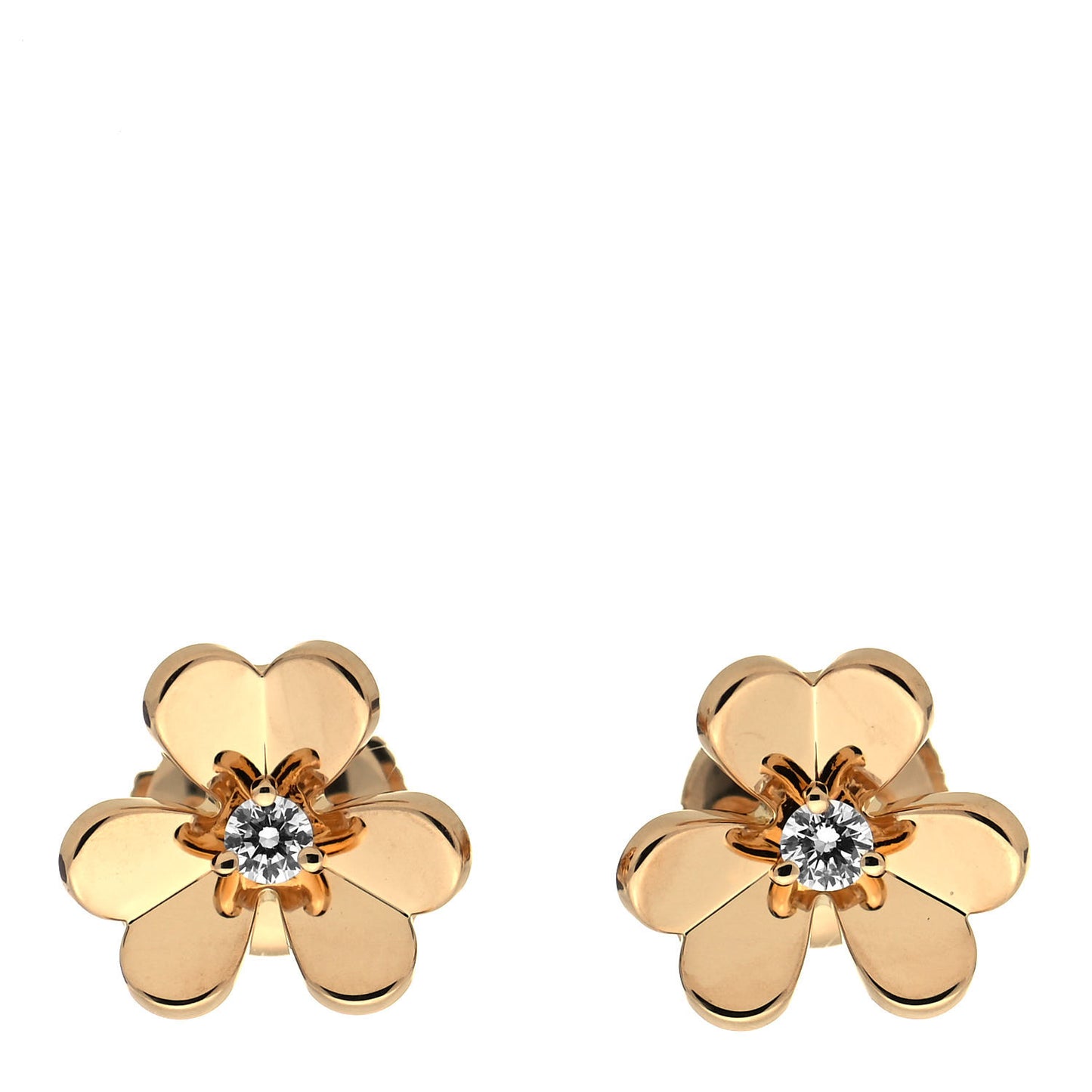 18K Yellow Gold Diamond Mini Frivole Earrings