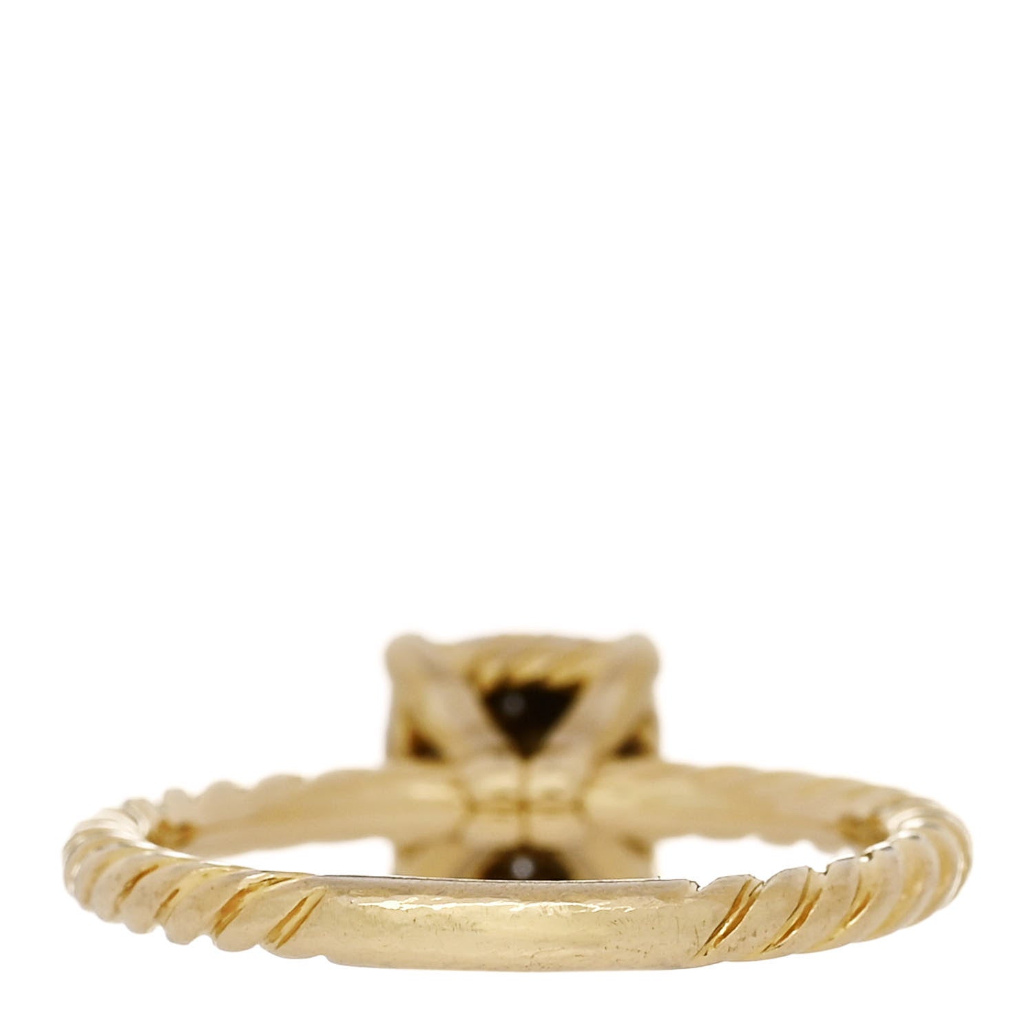 David Yurman 18K Yellow Gold Diamond 7mm Chatelaine Pave Ring 50 5.5 4 of 6