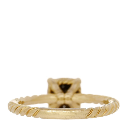 David Yurman 18K Yellow Gold Diamond 7mm Chatelaine Pave Ring 50 5.5 4 of 6