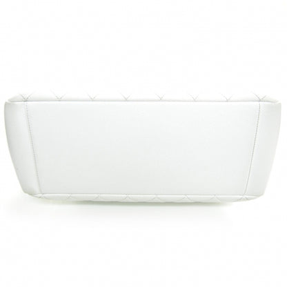 Chanel Caviar Grand Shopping Tote GST White 3 of 10