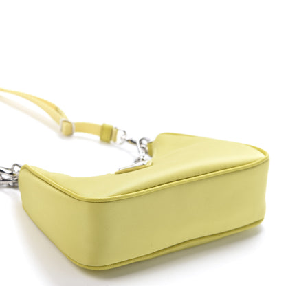 Prada Tessuto Nylon Saffiano Mini Re-Edition 2000 Shoulder Bag Ananas 3 of 9
