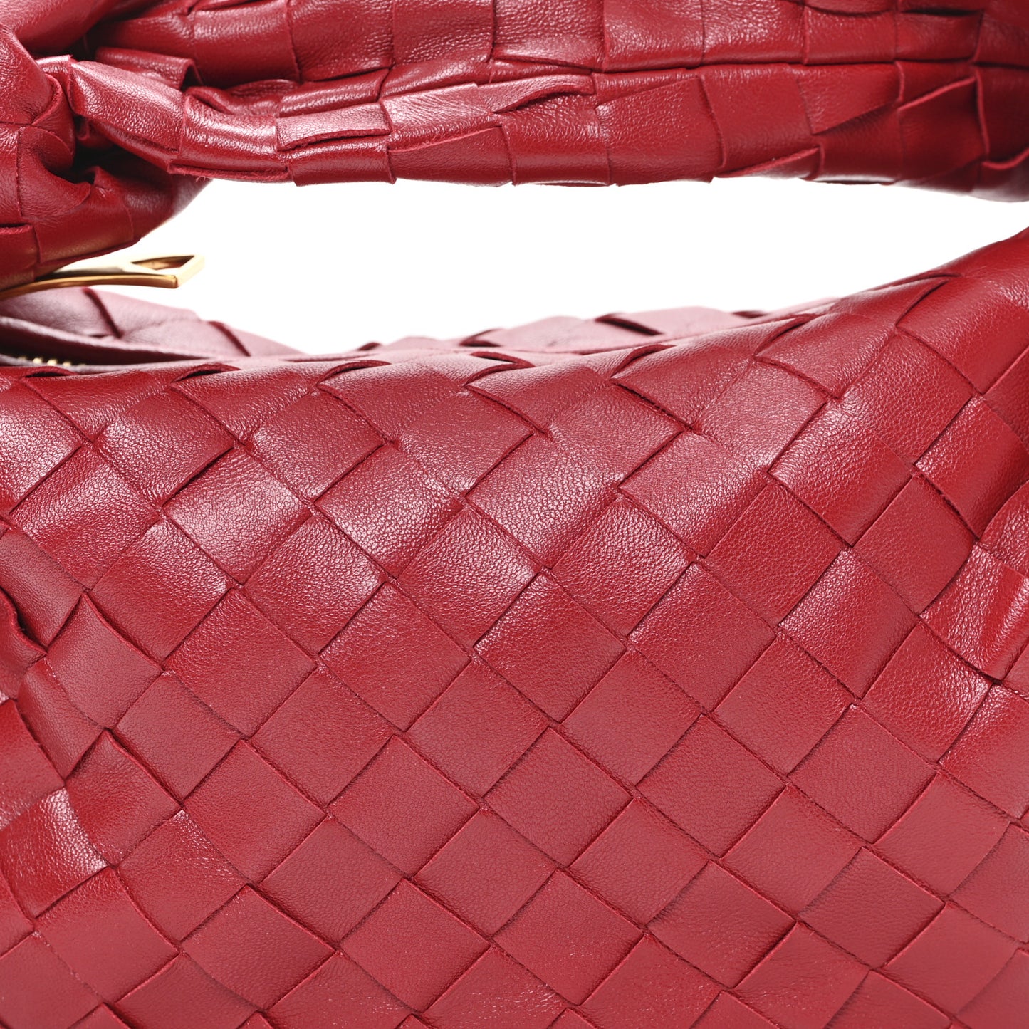 Nappa Intrecciato Mini Jodie Dark Red