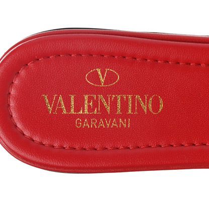 Valentino Garavani Nappa Monochrome Roman Stud Flat Slide Sandals 36.5 Rouge Pur 7 of 9