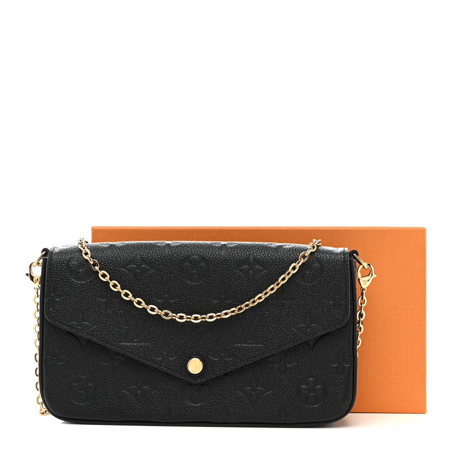 Louis Vuitton Empreinte Pochette Felicie Chain Wallet Black 16 of 16