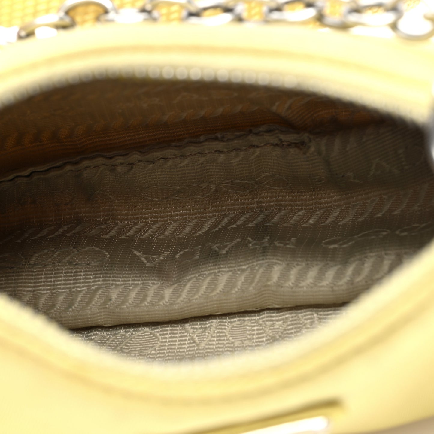 Tessuto Nylon Saffiano Mini Re-Edition 2000 Shoulder Bag Ananas