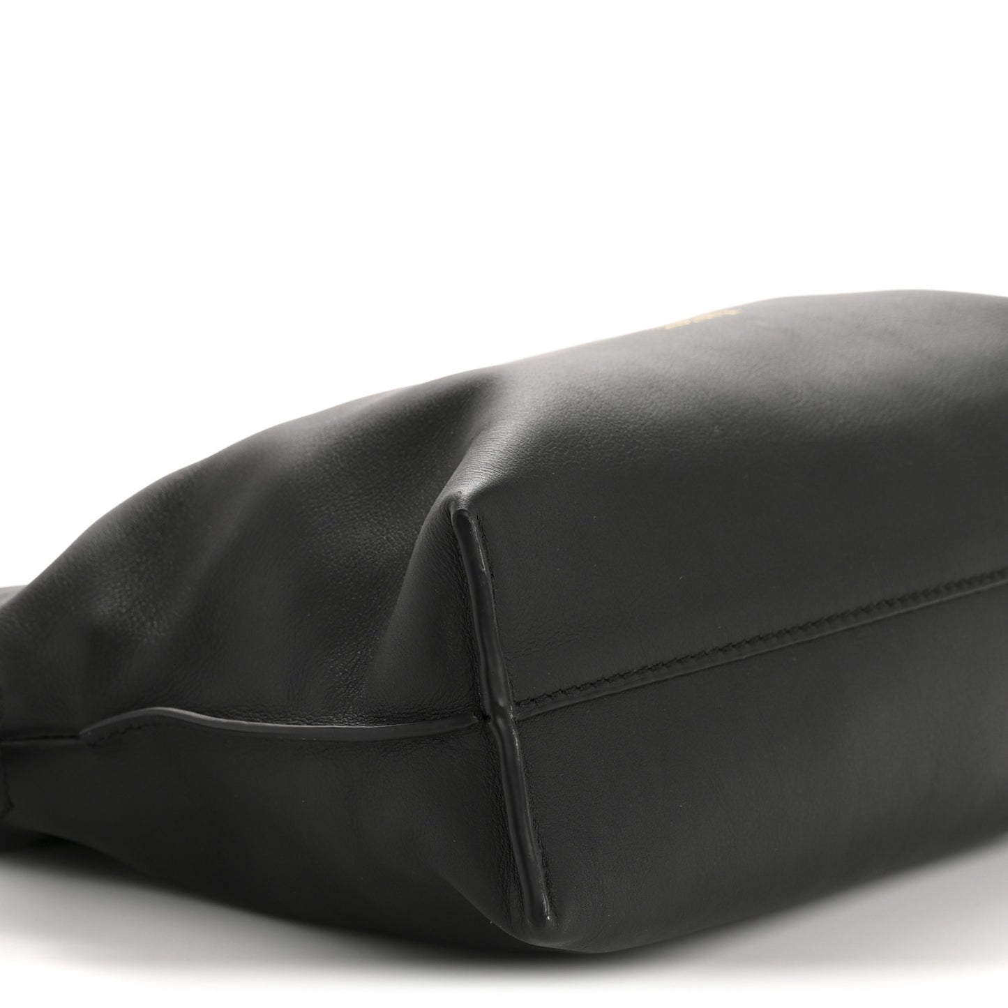 Calfskin Mini Flamenco Knot Clutch Black