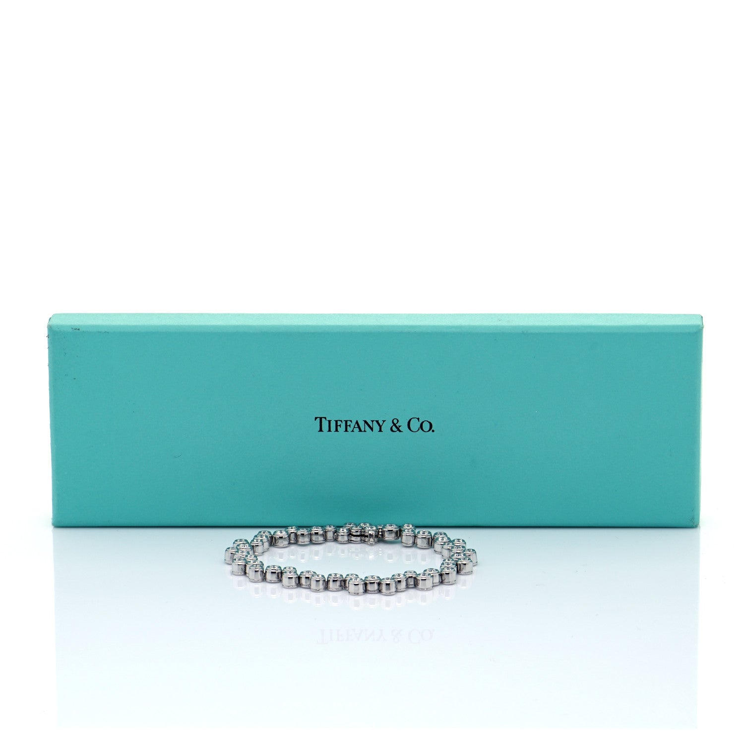Tiffany Platinum Diamond Bubble Bracelet 9 of 9