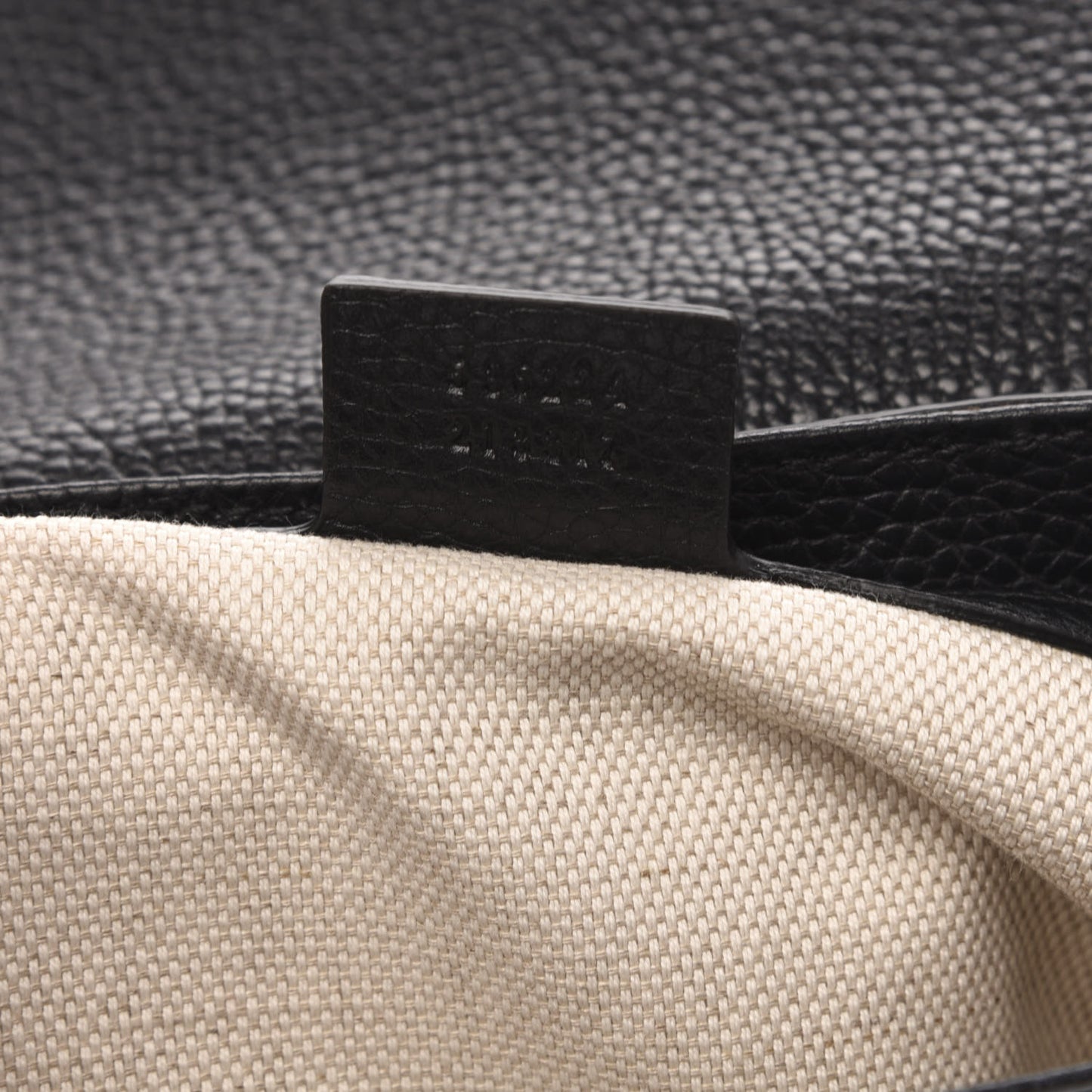 Pebbled Calfskin Medium Soho Flap Crossbody Black