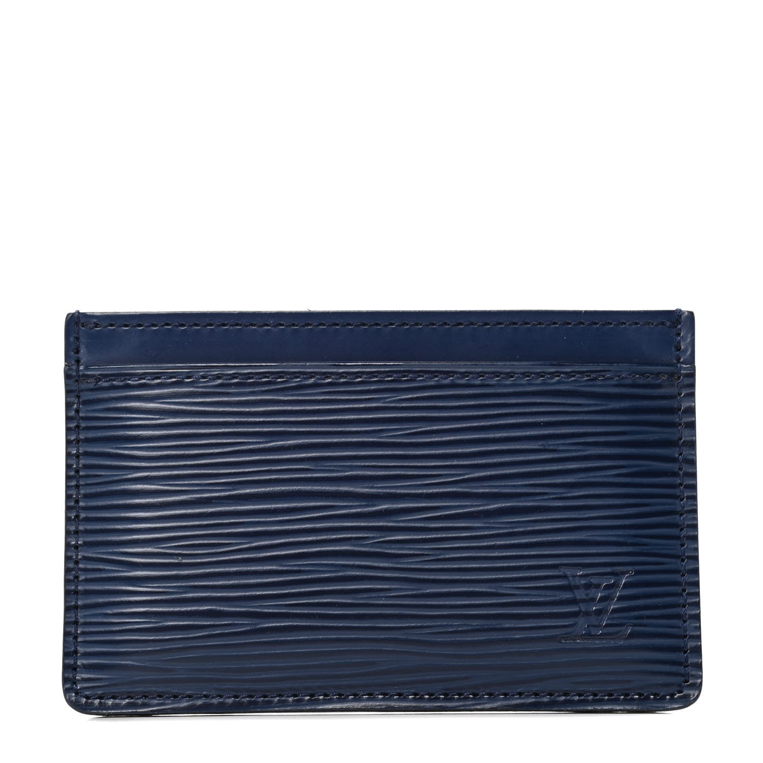 Louis Vuitton Epi Card Holder Indigo 1 of 4