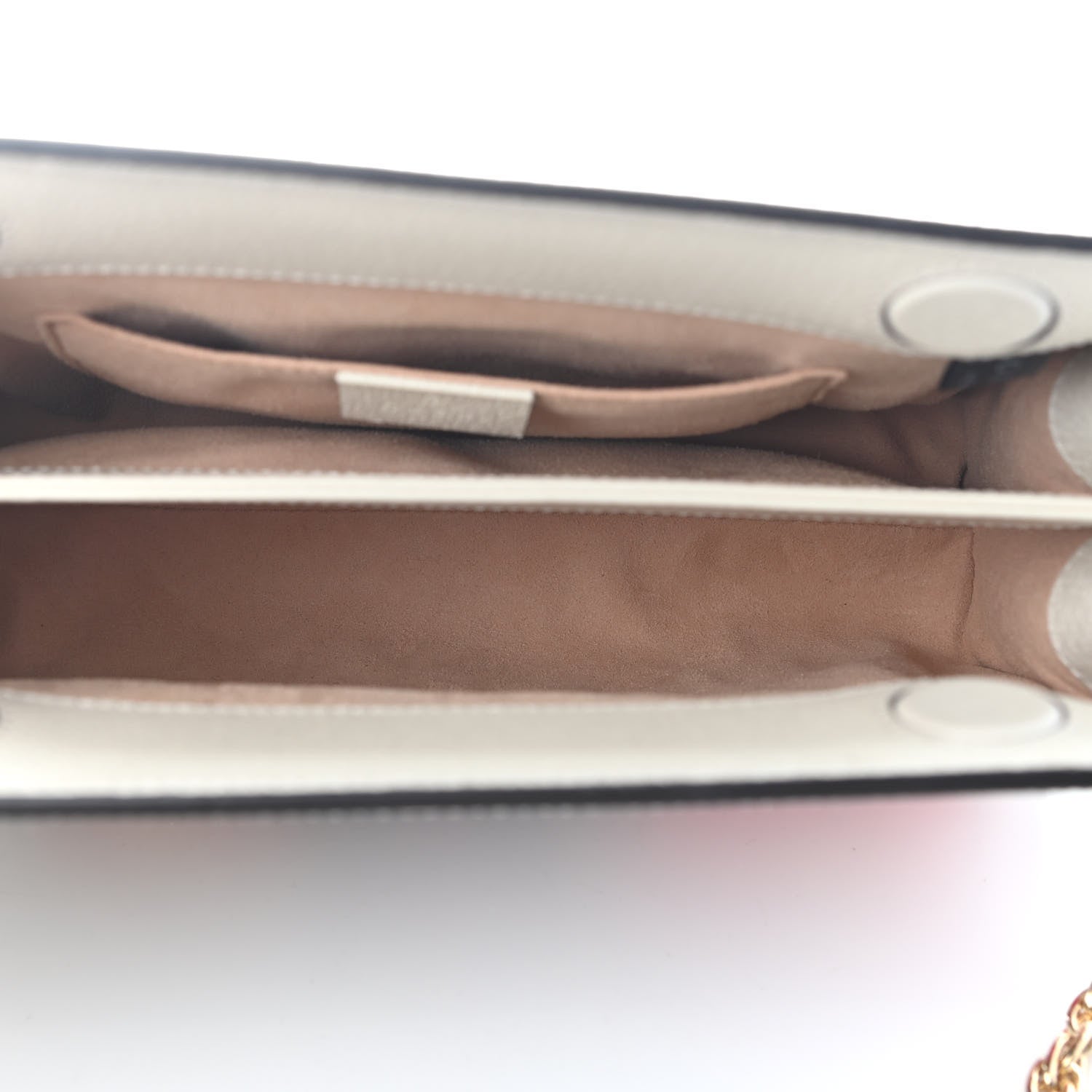 Gucci GG Supreme Monogram Flora Web Small Ophidia Chain Shoulder Bag White 4 of 6