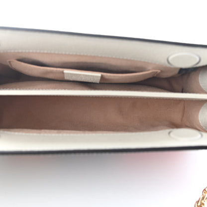 Gucci GG Supreme Monogram Flora Web Small Ophidia Chain Shoulder Bag White 4 of 6