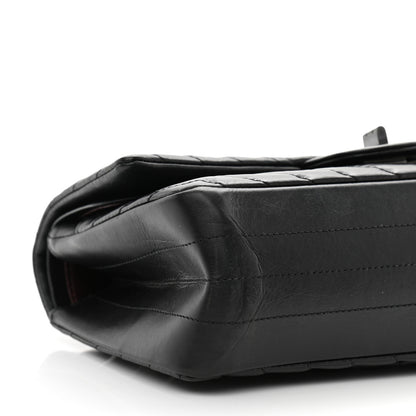 Chanel Aged Calfskin Chevron Quilted 2.55 Reissue 225 Flap So Black 9 of 10