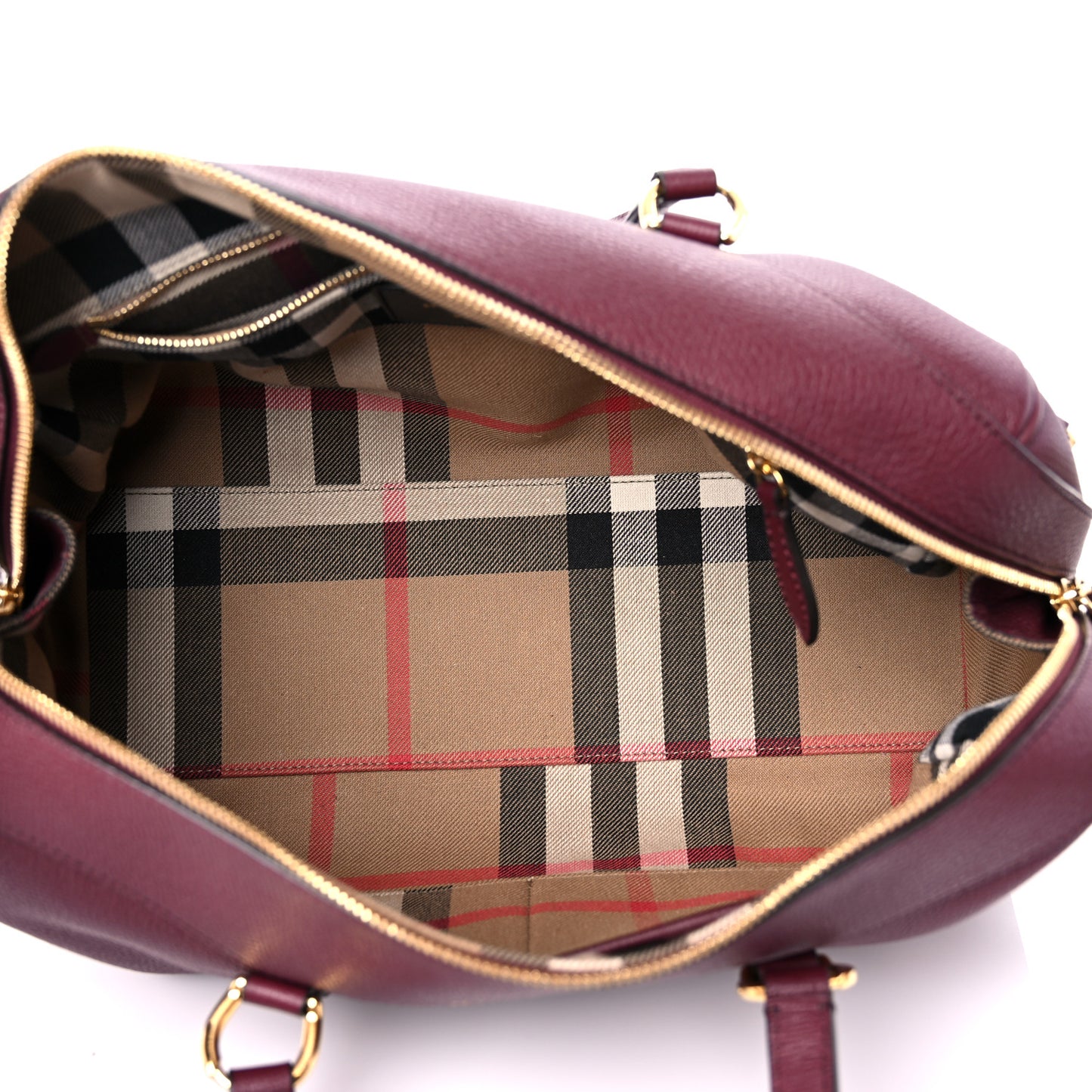 Derby Calfskin Medium Alchester Bowling Bag Mahogany Red