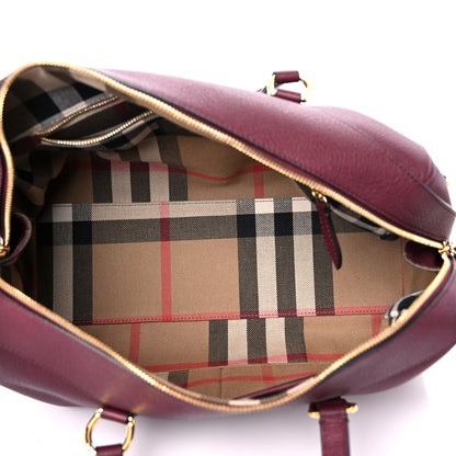 Burberry Derby Calfskin Medium Alchester Bowling Bag Mahogany Red 5 of 15