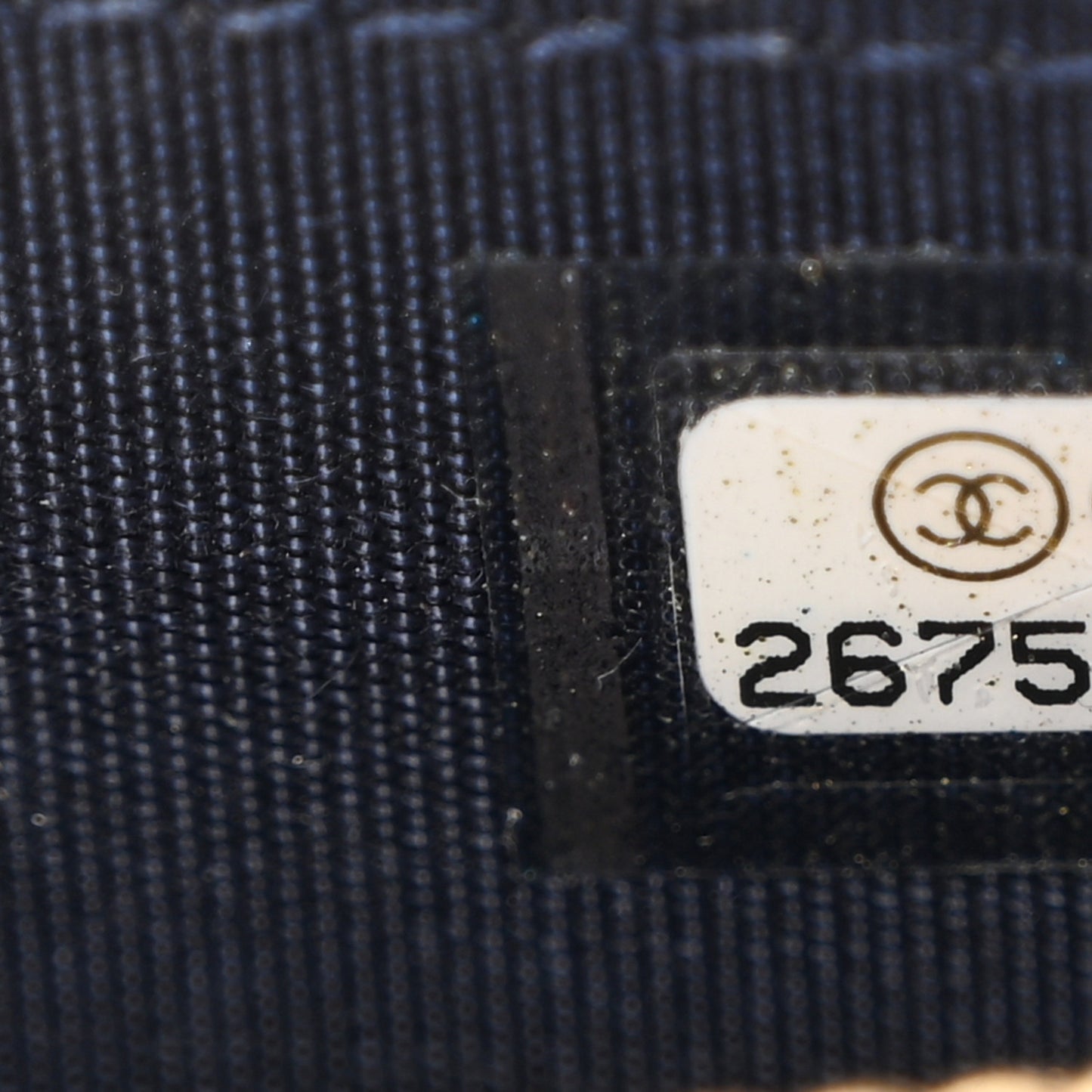 Sheepskin Quilted Vintage Mademoiselle Zip Coin Purse Navy Blue
