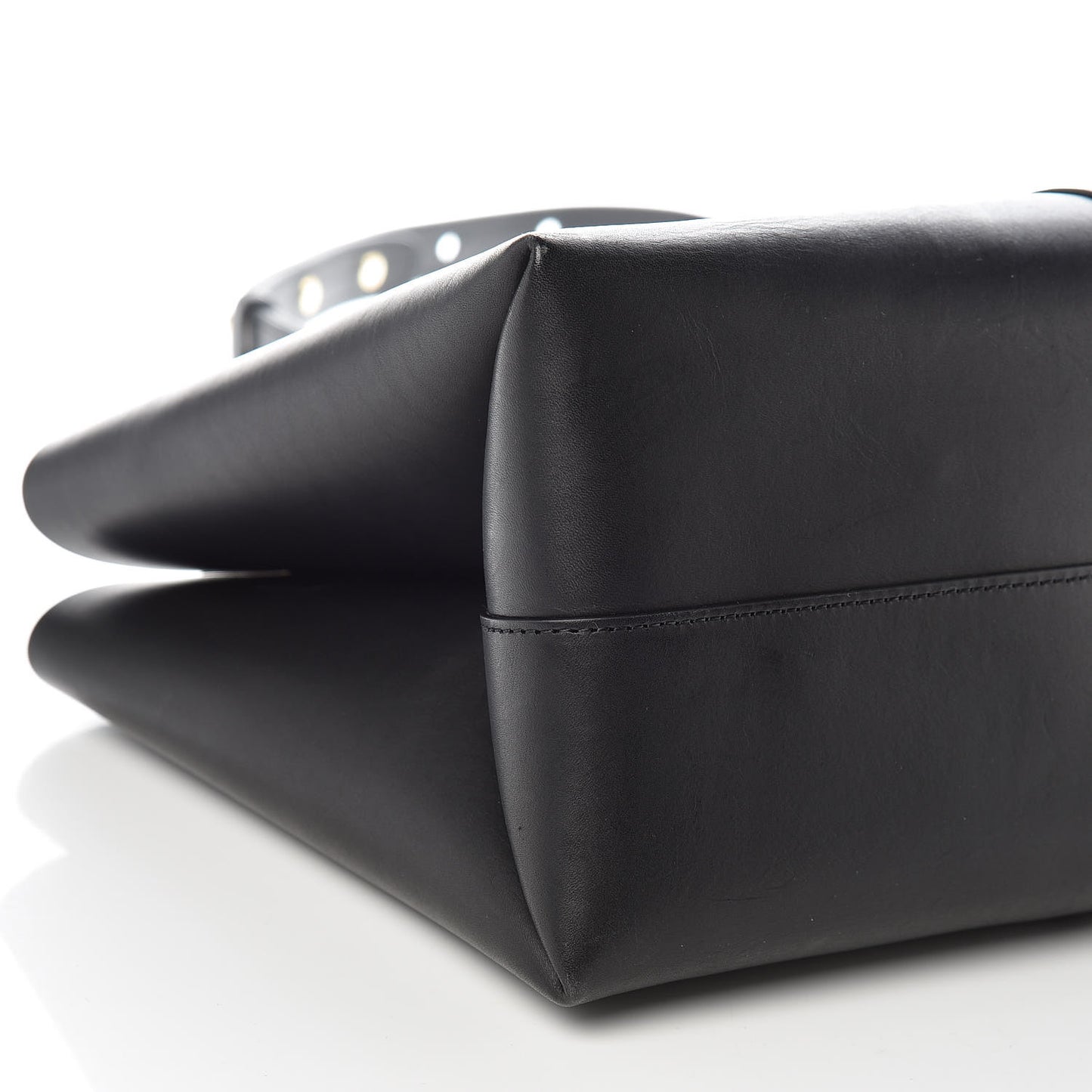 Calfskin Mini Folded Bag Black Flamma