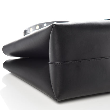 Mansur Gavriel Calfskin Mini Folded Bag Black Flamma 14 of 15