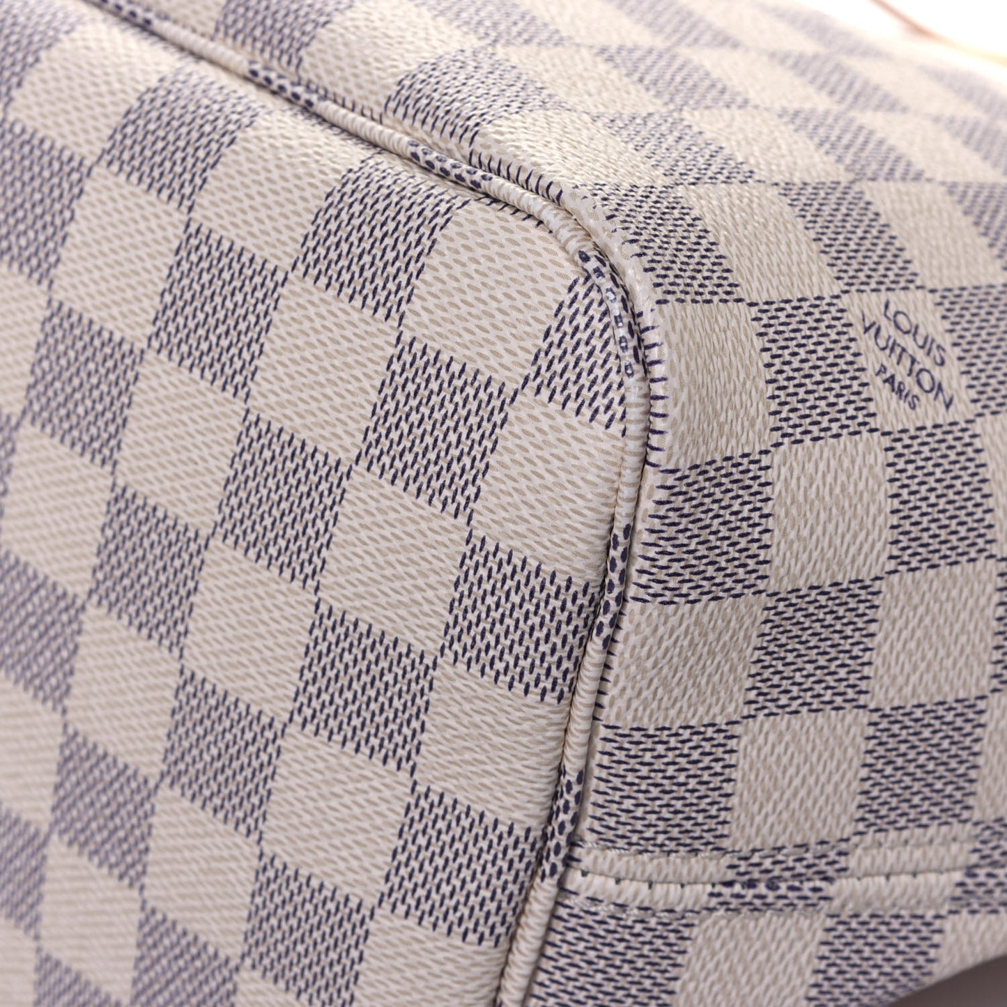 Damier Azur Neo Neverfull MM Rose Ballerine