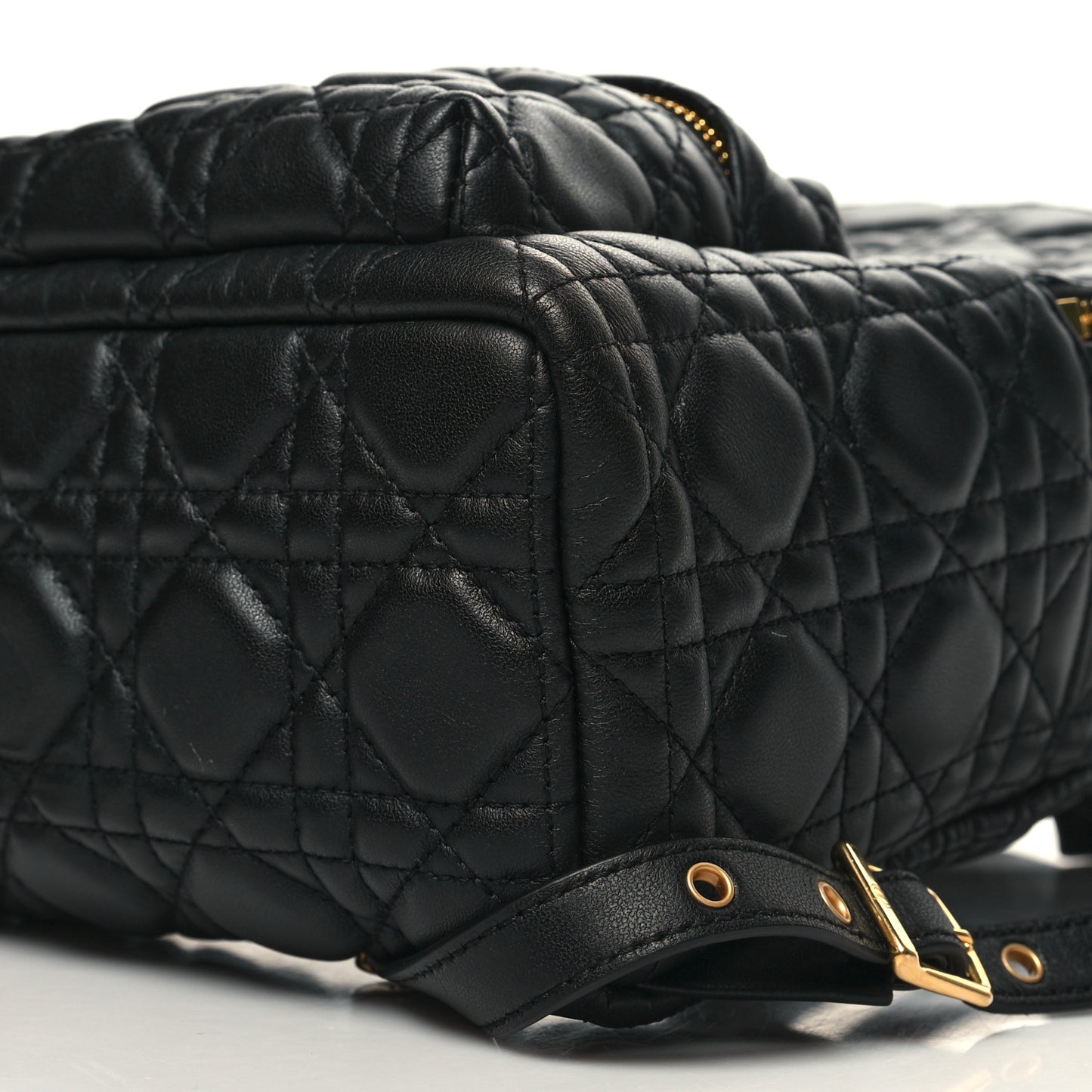 Lambskin Cannage Backpack Black