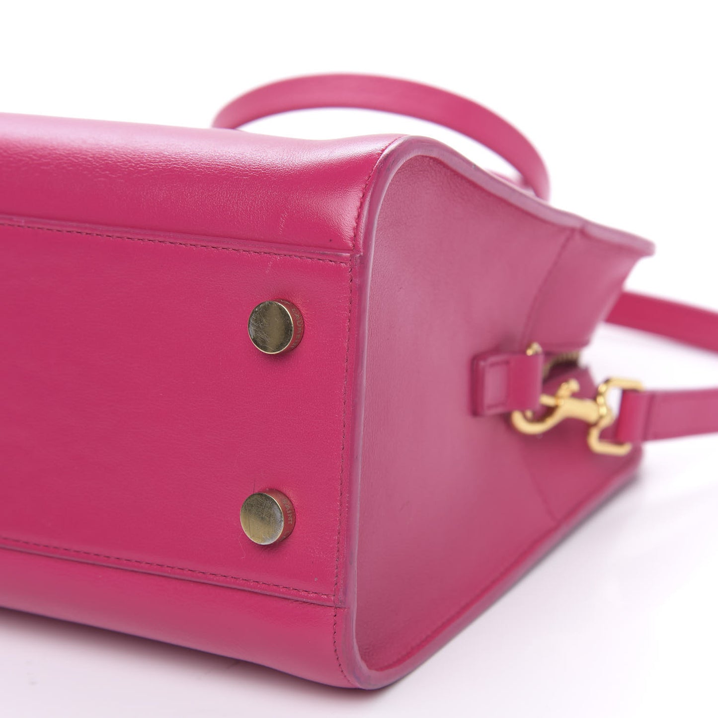 Calfskin Monogram Baby Cabas Fuchsia