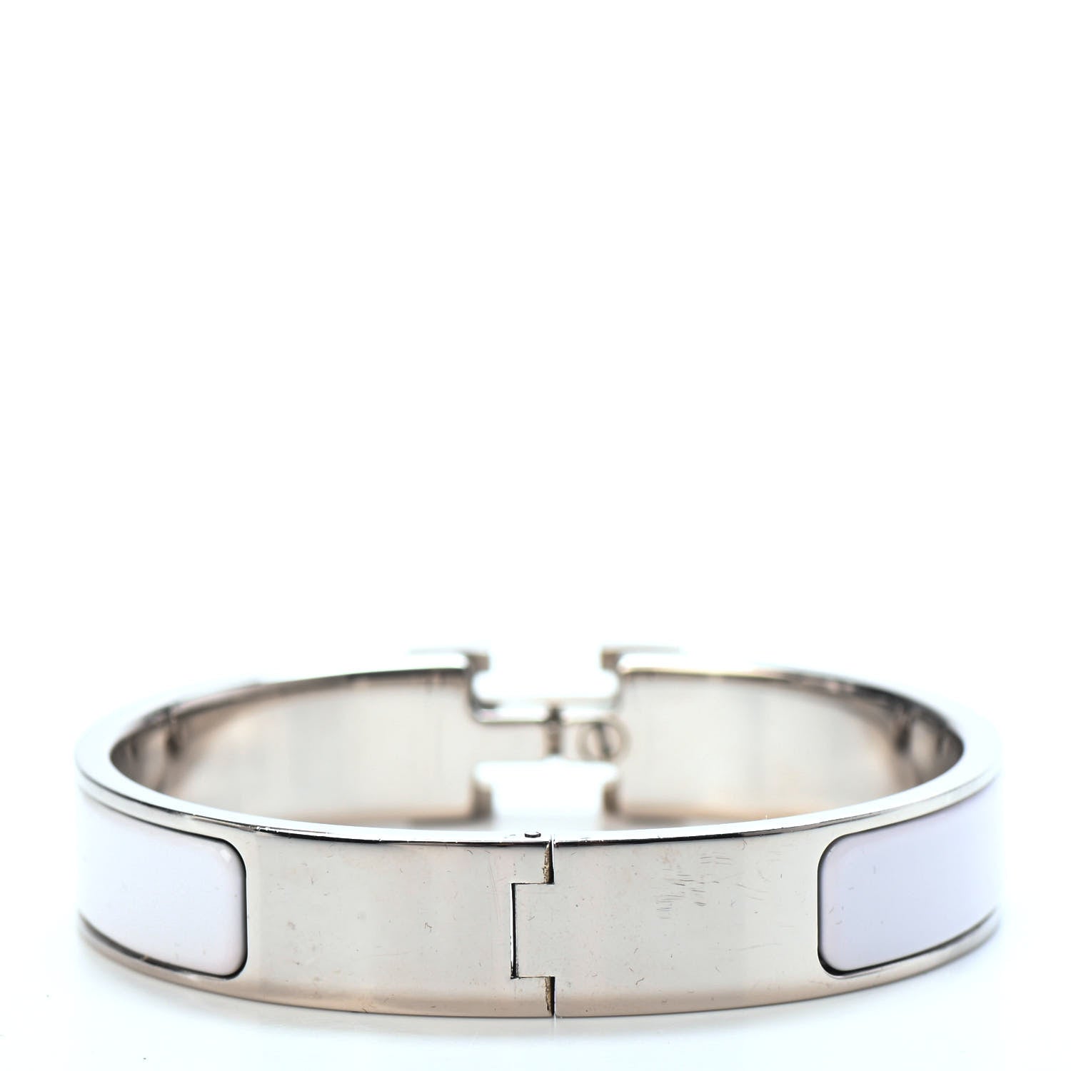 Hermes Enamel Narrow Clic Clac H Bracelet PM White 2 of 3