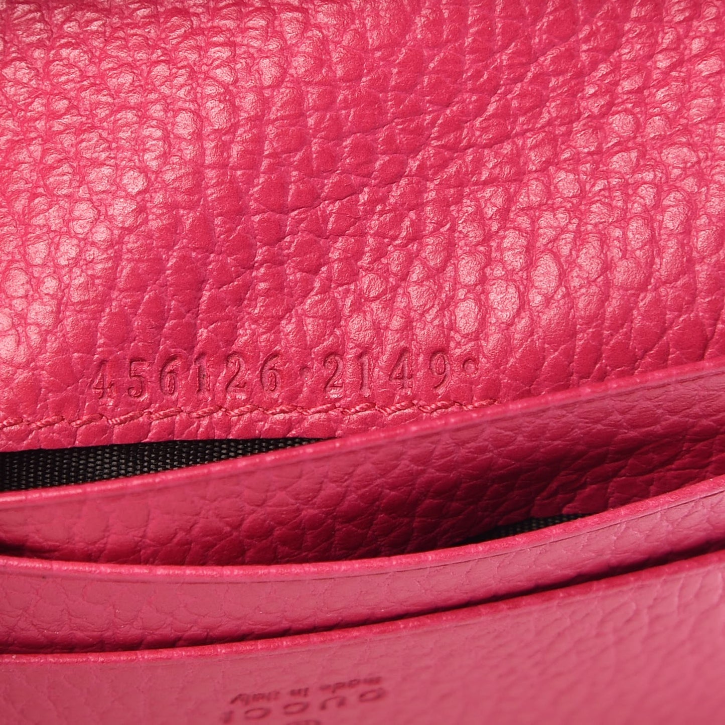 Dollar Calfskin GG Marmont Card Case Box Pink