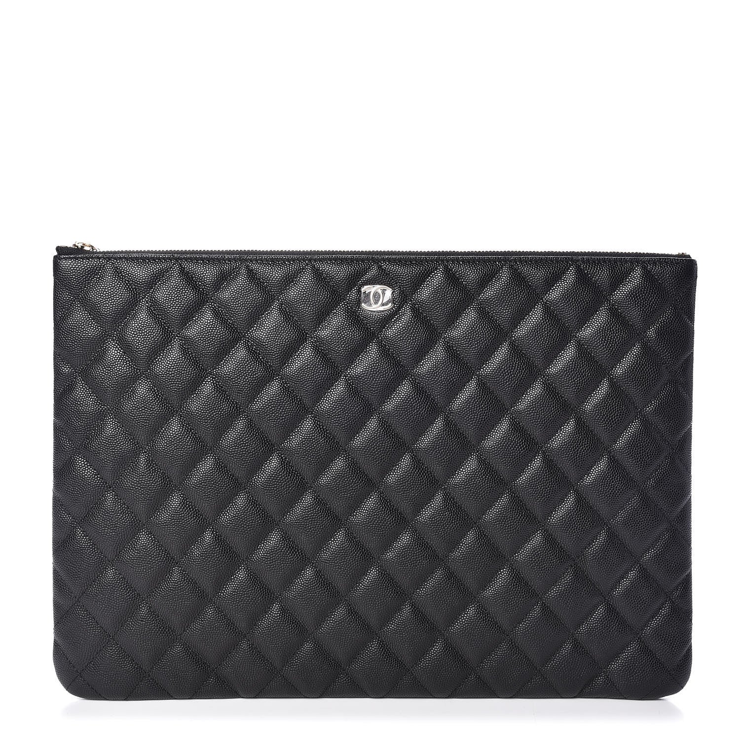 Chanel Caviar Quilted Large Cosmetic Case Black 1 of 10