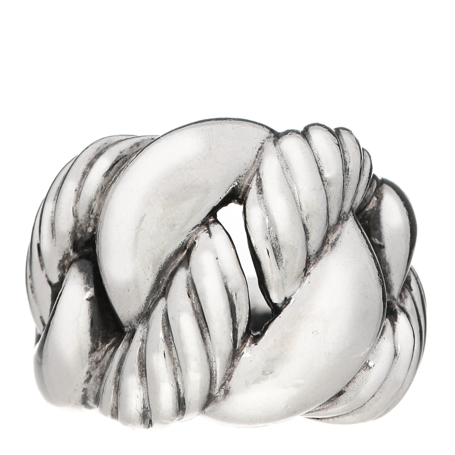 Sterling Silver Woven Cable Ring 54 7