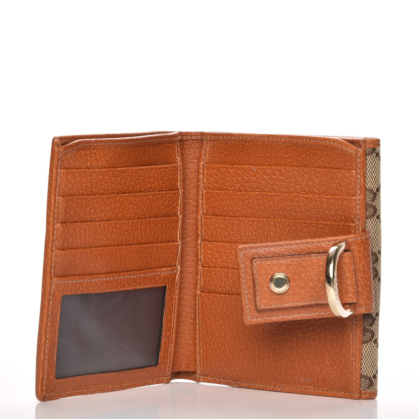 Monogram Abbey Compact Wallet Tan