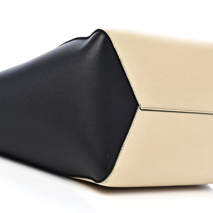 Louis Vuitton Calfskin Lockme Cabas Vanille Black 8 of 10