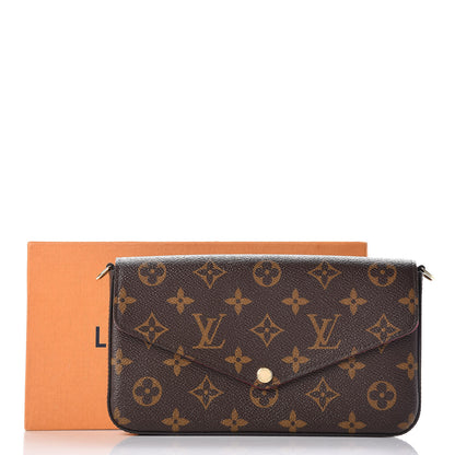 Louis Vuitton Monogram Pochette Felicie Chain Wallet Fuchsia 11 of 11