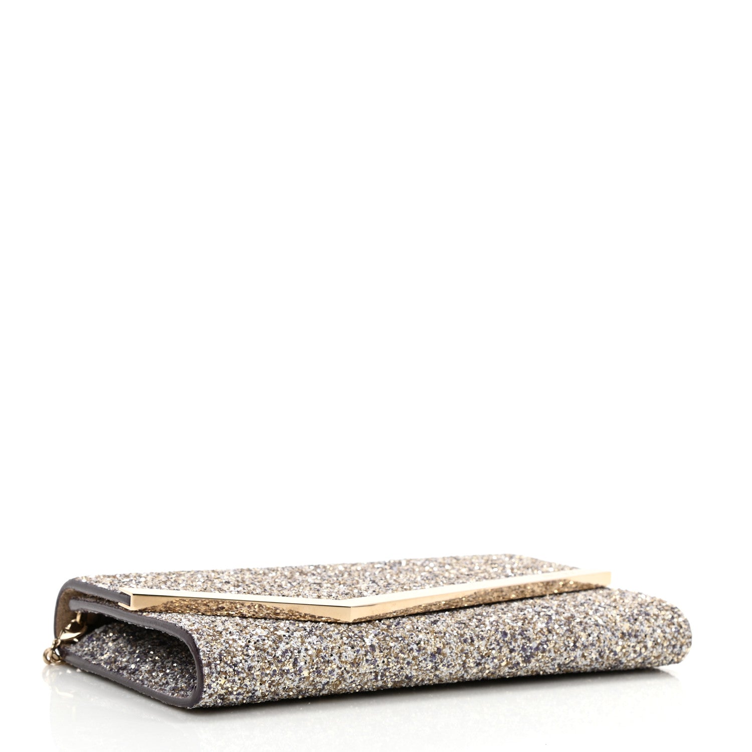 Jimmy Choo Glitter Emmie Clutch Gold Multicolor 4 of 8