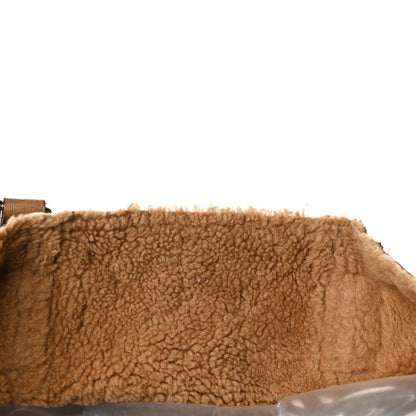 Gucci Suede Shearling Guccissima Large Jolicoeur Tote Tan 16 of 17