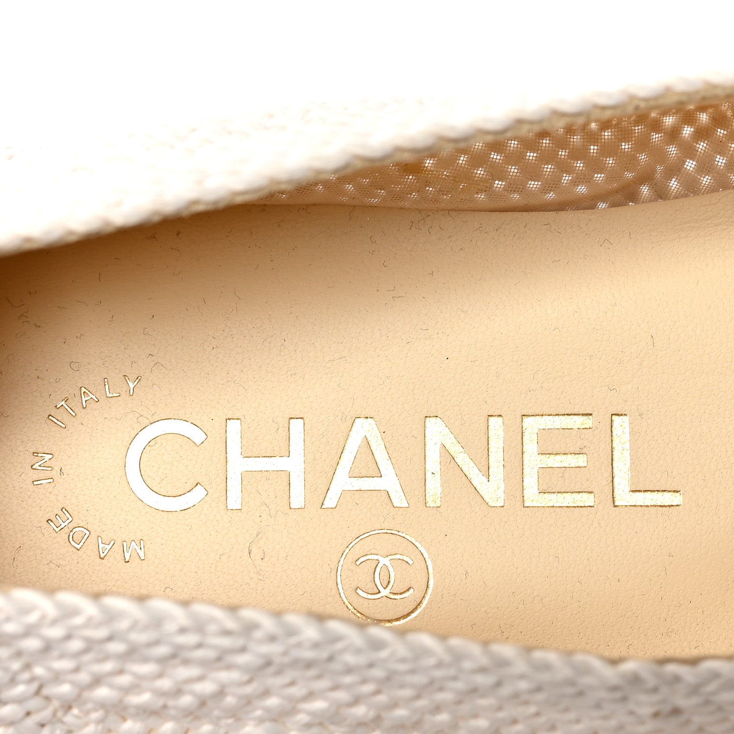 Chanel Crochet Cap Toe Ballerina Flats 38 Light Beige 6 of 10