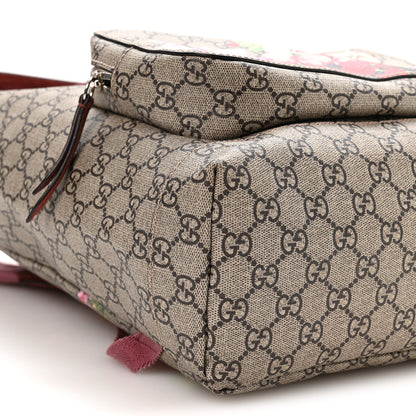 Gucci GG Supreme Monogram Blooms Medium Single Buckle Backpack Beige Multicolor Dry Rose 15 of 18