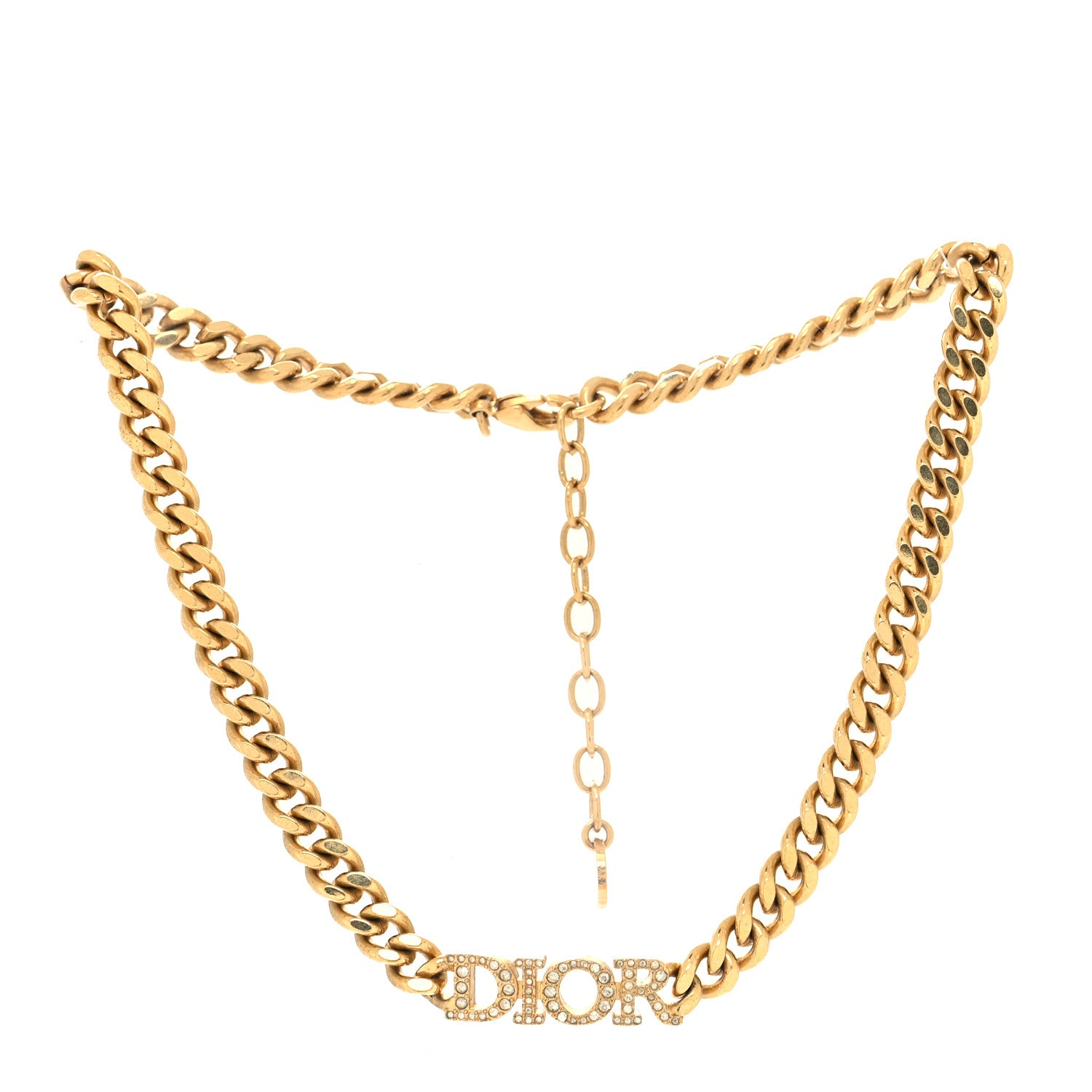 Christian Dior Metal Crystal Dio(r)evolution Choker Gold 3 of 5
