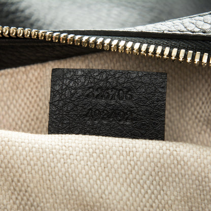 Gucci Pebbled Calfskin Medium Soho Chain Hobo Black 7 of 8